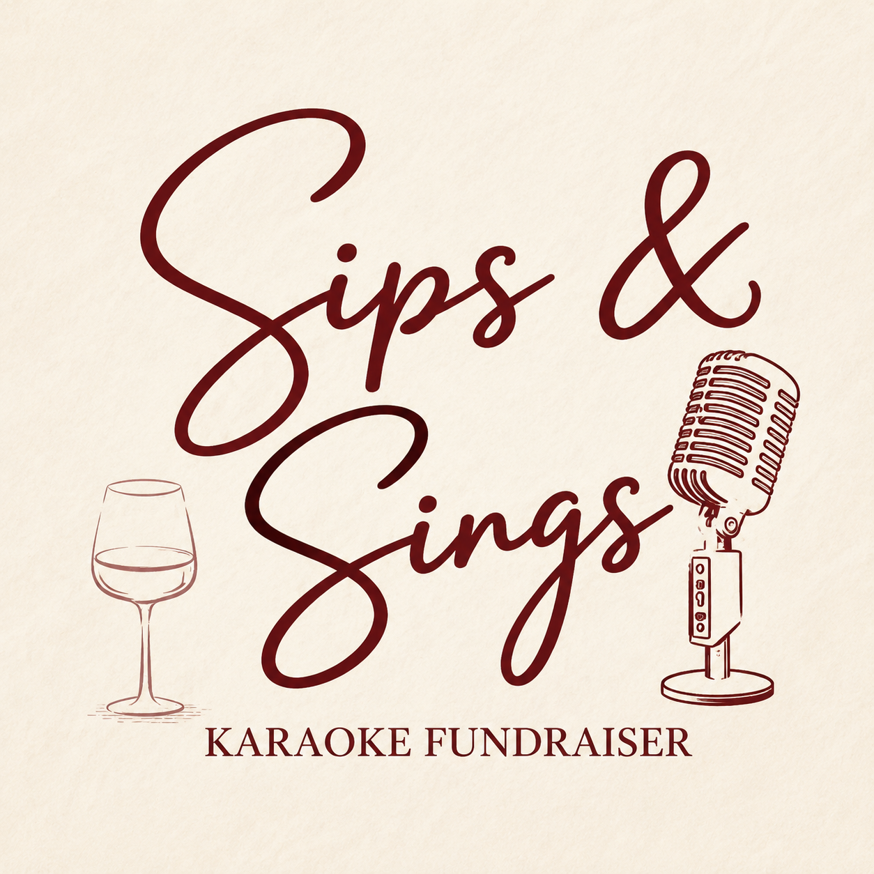 Sips & Sings: A Karaoke Fundraiser 2026 - logo